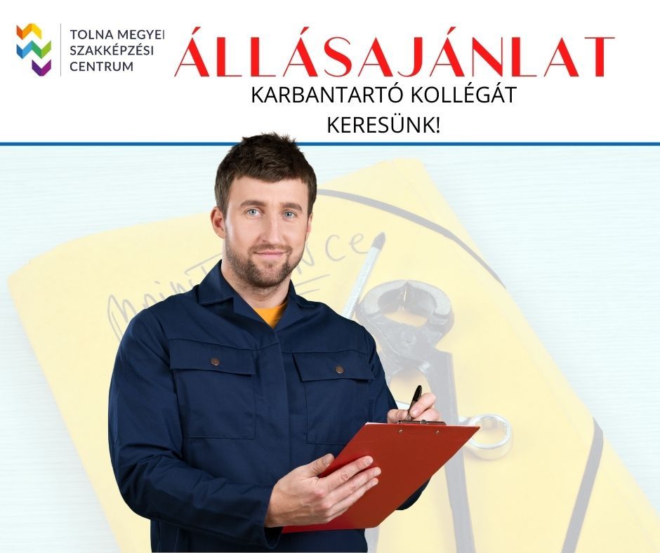 Karbantartó kollégát keresünk!