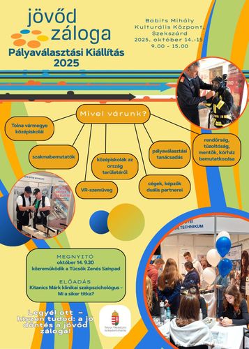 Jövőd Záloga Pályaválasztási Kiállítás 2025 - ott leszünk